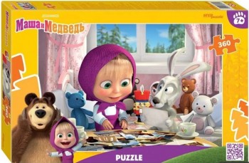 Пазлы 360 Маша и Медведь Медведь Калуга