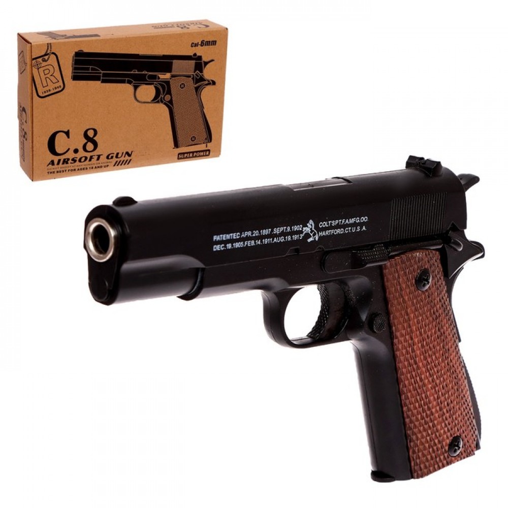 Купить Пистолет Colt 1911, металлический 7532093 - Медведь Калуга