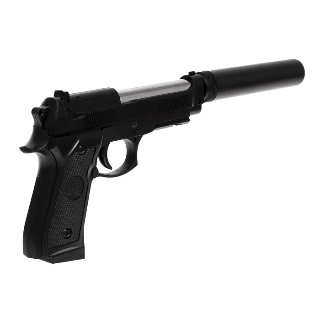 Пистолет C.19, металлический, с глушителем   7532094 Медведь Калуга
