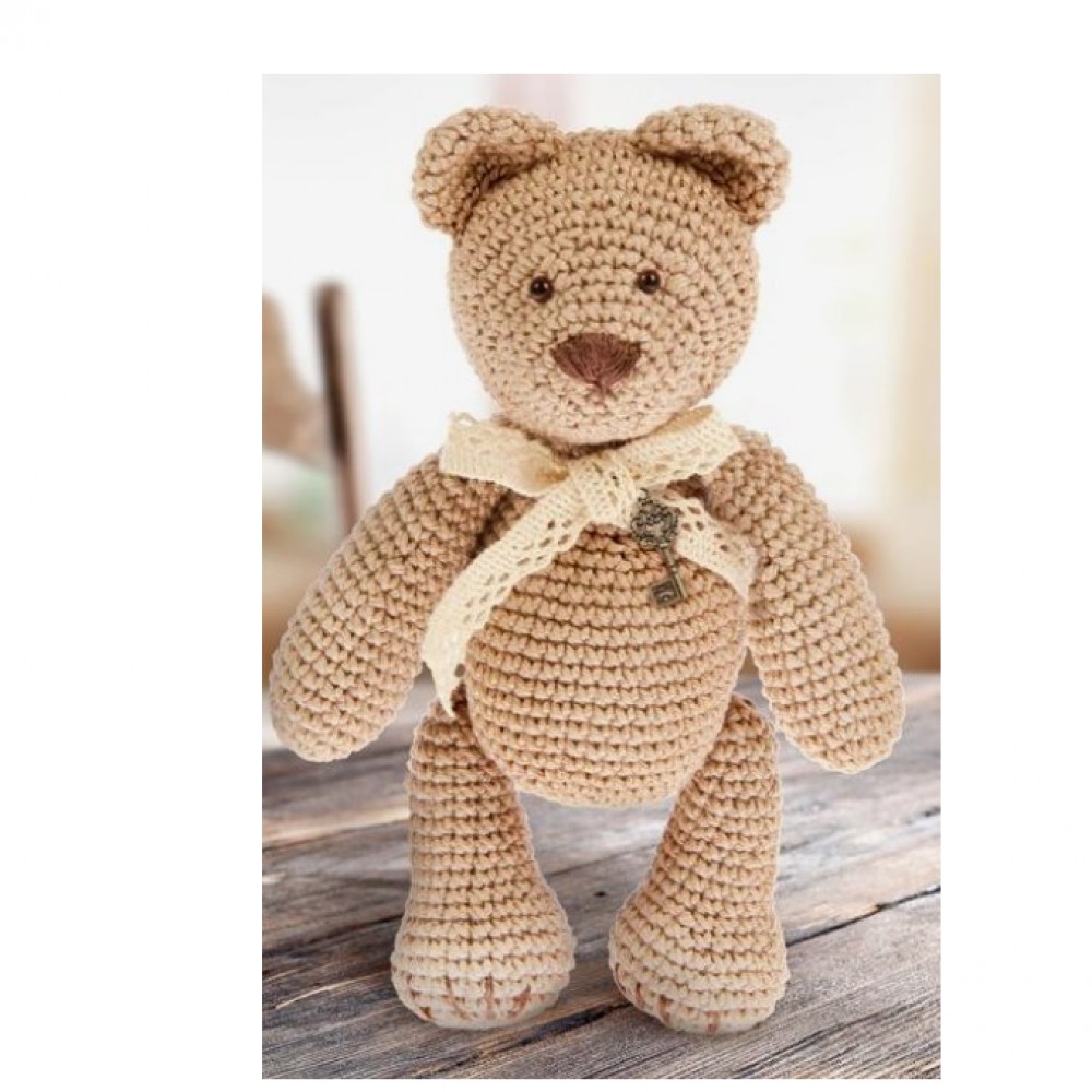 Мягкая игрушка «Мишка Тоффи», набор для вязания, 12 см ? 4 см ? 12,5 см 1657295 Медведь Калуга