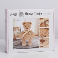 Мягкая игрушка «Мишка Тоффи», набор для вязания, 12 см ? 4 см ? 12,5 см 1657295 Медведь Калуга