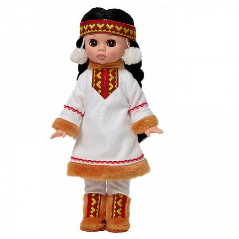 Кукла "Эля в костюме народов Севера" 30 см В3220 5429644 Медведь Калуга