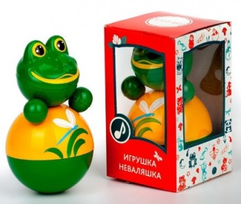 Игрушка-неваляшка Лягушонок, 15 см Медведь Калуга