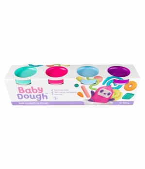 Тесто для лепки BabyDough, набор 4 цвета №1 (арт.BD016) Медведь Калуга