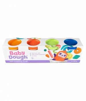 Тесто для лепки BabyDough, набор 4 цвета №2 (арт.BD017) Медведь Калуга