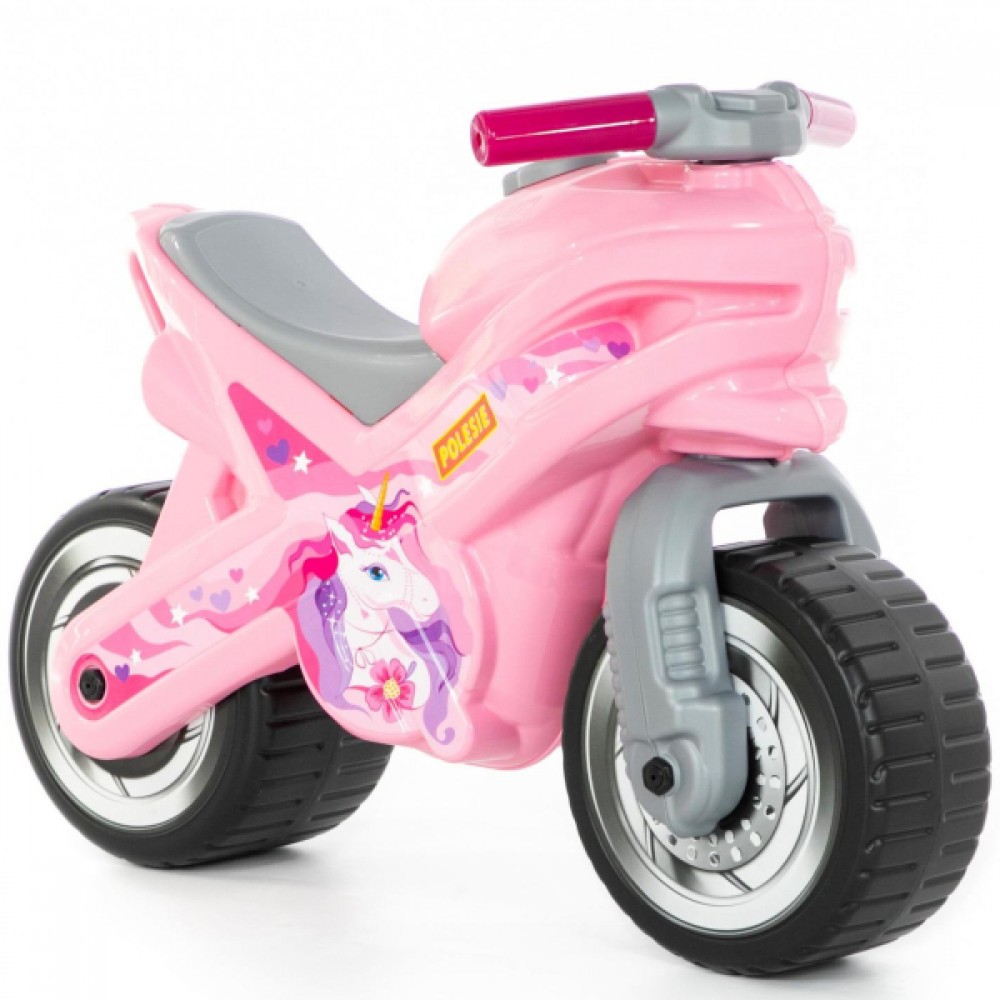 Каталка-мотоцикл "МХ" (розовая) Медведь Калуга
