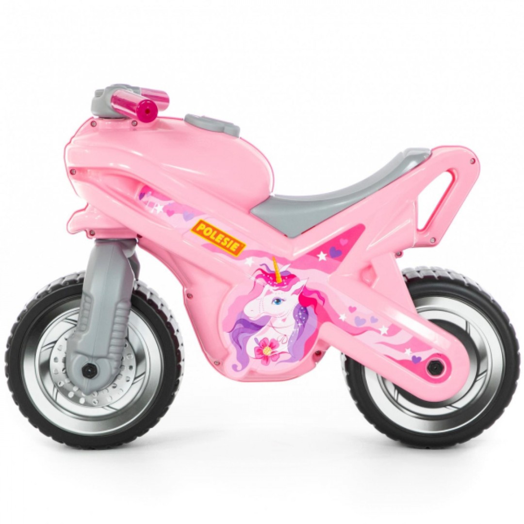 Каталка-мотоцикл "МХ" (розовая) Медведь Калуга
