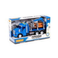 "Профи", автомобиль-лесовоз инерционный (со светом и звуком) (синий) (в коробке) Медведь Калуга