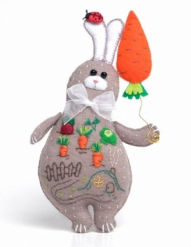 Набор для изготовления текст. игрушки Морковный заяц Медведь Калуга