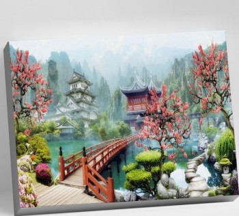Картина по номерам 40 ? 50 см «Японский пейзаж» 28 цветов Медведь Калуга