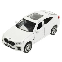 360032 Машина металл BMW X6 длина 12 см, двери, багаж, инер, белый, кор. Технопарк в кор.2*36шт Медведь Калуга