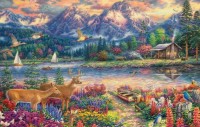 Пазлы 1500 Весеннее горное величество Медведь Калуга