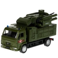 338055 Машина металл свет-звук KAMAZ АРМИЯ РОССИИ 17 см, двер, подв.дет, инер, кор. Технопарк в кор. Медведь Калуга