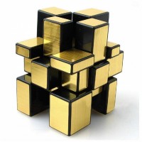 Зеркальный Кубик 3x3 Золотой Медведь Калуга