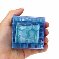 3D-Лабиринт "Куб-Копилка" 6,5см голубой Money Maze Медведь Калуга
