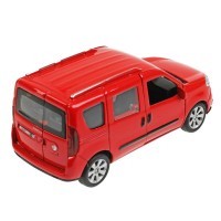355817 Машина металл FIAT DOBLO 12 см, двери, багаж, инерц, красный, кор. Технопарк в кор.2*36шт Медведь Калуга