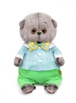 Басик BABY в костюмчике с галстуком-бабочкой 20 см Медведь Калуга