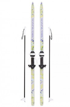 Лыжи подростковые Ski Race с палками 140/105 см, размер 28-36 Медведь Калуга