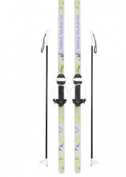 Лыжи подростковые Ski Race с палками, 150/110 см, размер 28-36 Медведь Калуга