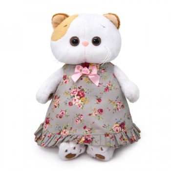 Мягкая игрушка BUDI BASA LK24-107 Ли-Ли в платье с розами 24 см Медведь Калуга
