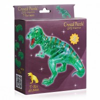 3D-головоломка "Динозавр Тираннозавр Зеленый" Медведь Калуга
