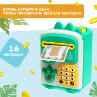 ZABIAKA Дино-сейф SL-06178 звук, цвет зелёный   9591743 Медведь Калуга