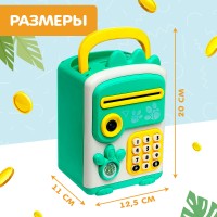 ZABIAKA Дино-сейф SL-06178 звук, цвет зелёный   9591743 Медведь Калуга