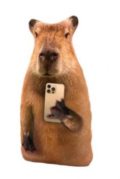 Игрушка-антистресс Капибара с телефоном 30 см Медведь Калуга