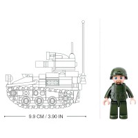Конструктор Модельки "Танк", 2 варианта сборки, 245 деталей   9590282 Медведь Калуга