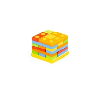 Игрушка развивающая "3D пазл" №2 (21 элемент) (в коробке) Медведь Калуга