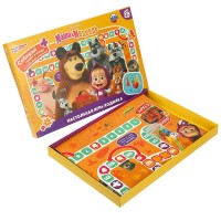 354704 Маша и Медведь. Настольная игра-ходилка. 217х330х27 мм. Умные игры. в кор.20шт Медведь Калуга
