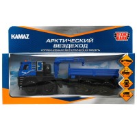 338048 Машина металл KAMAZ АРКТИЧЕСКИЙ ВЕЗДЕХОД 19 см, двери, дет, кор. Технопарк в кор.2*32шт Медведь Калуга