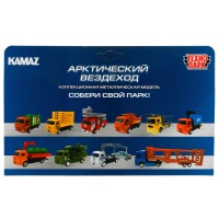 338048 Машина металл KAMAZ АРКТИЧЕСКИЙ ВЕЗДЕХОД 19 см, двери, дет, кор. Технопарк в кор.2*32шт Медведь Калуга