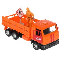 312436 Машина металл KAMAZ ,12 см, дв., баг., инер.+фигур., знак, в асс., кор. Технопарк в кор.2*24ш Медведь Калуга