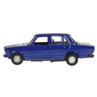 373489 Машина металл ваз-2107 длина 12 см, двери, багаж, инерц, темно-синий, кор. Технопарк в кор.2* Медведь Калуга