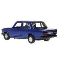 373489 Машина металл ваз-2107 длина 12 см, двери, багаж, инерц, темно-синий, кор. Технопарк в кор.2* Медведь Калуга