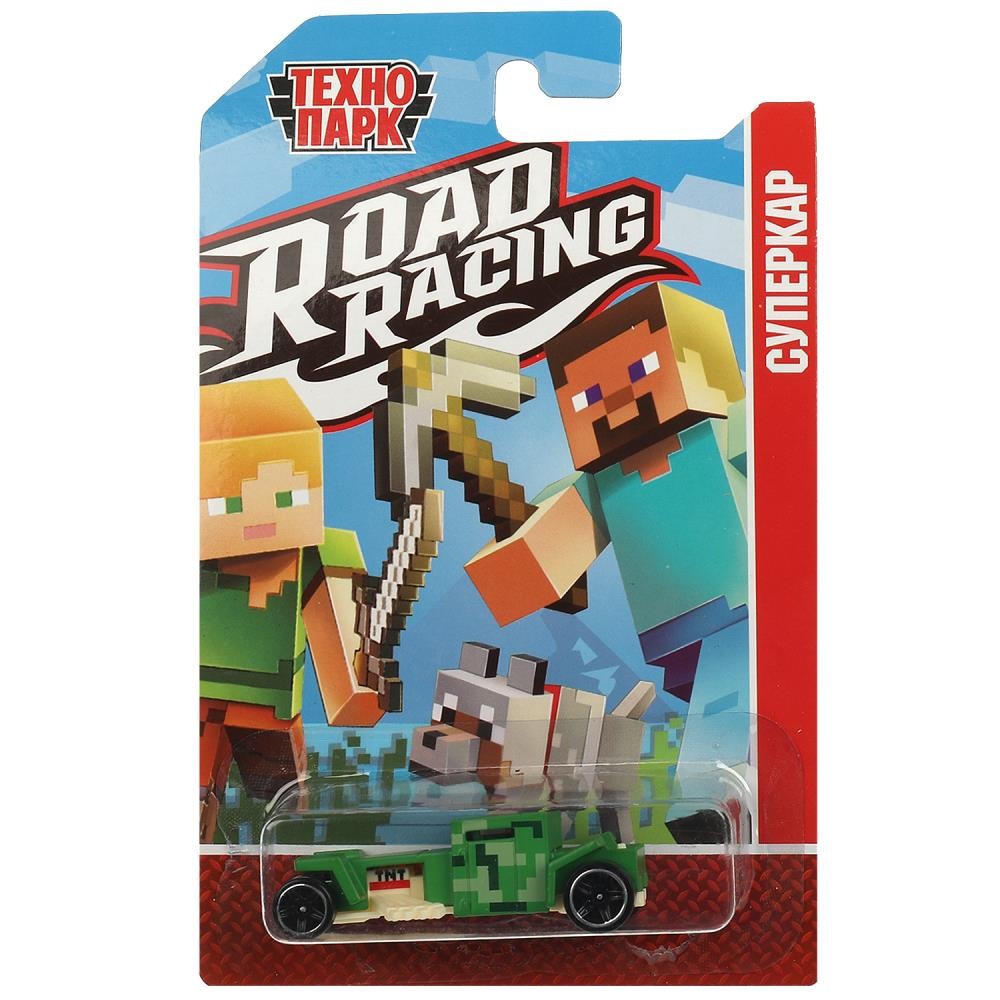 369695 Машина металл ROAD RACING мой мир 7,5 см, в ассорт, блист. Технопарк в кор.2*360шт Медведь Калуга