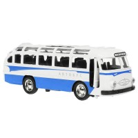 369110 Машина металл АВТОБУС длина 14,5 см, двери, инерц, синий, кор. Технопарк в кор.2*36шт Медведь Калуга