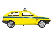 380536 Машина металл свет-звук LADA-2108 "СПУТНИК" ПОЛИЦИЯ 12 см, двери, кор. Технопарк в кор.2*36шт Медведь Калуга