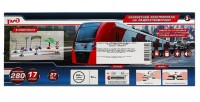 359423 Железная дорога РЖД ласточка р/у, свет-звук, дл.пути 280см, кор.52*20*4,5см ТЕХНОДРАЙВ в кор. Медведь Калуга