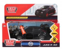 278712 Машина металл свет-звук NISSAN JUKE-R 2.0 12 см, двери, багаж, черный, кор. Технопарк в кор.2 Медведь Калуга