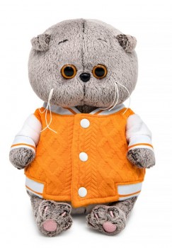 Кот Басик BABY в бомбере на кнопках Медведь Калуга