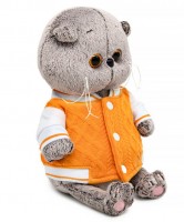 Кот Басик BABY в бомбере на кнопках Медведь Калуга