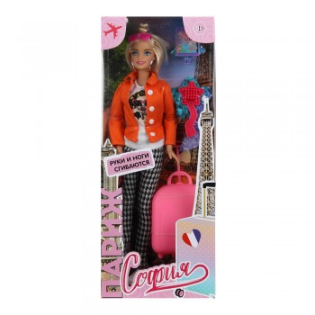 Кукла 29см София, руки и ноги сгиб., аксессуары Медведь Калуга