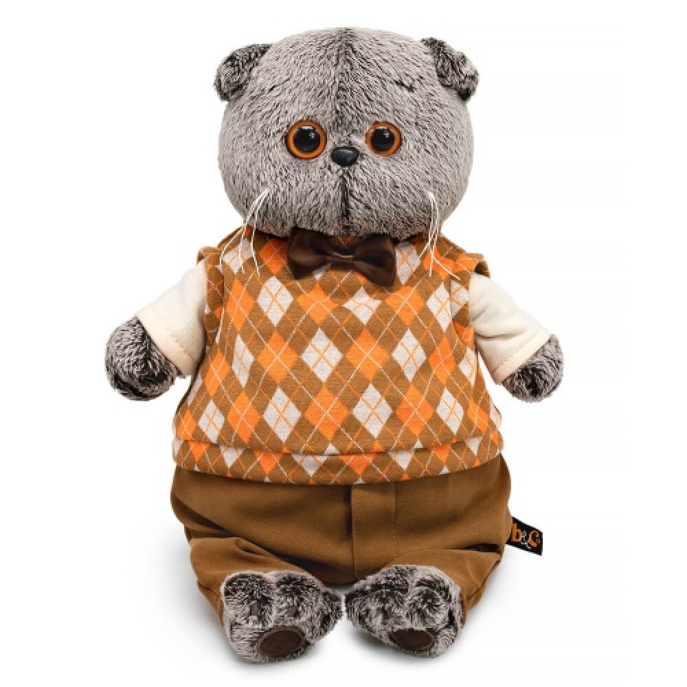 Кот Басик в трикотажном жилете Медведь Калуга