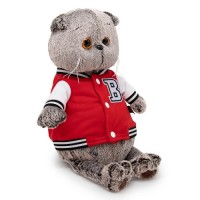 Кот Басик в клубной куртке 25см Медведь Калуга