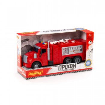 Автомобиль ПОЛЕСЬЕ "Профи" пожарный инерционный Медведь Калуга
