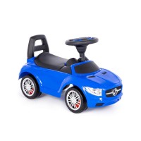 Каталка-автомобиль "SuperCar" №1 со звуковым сигналом (синяя) Медведь Калуга