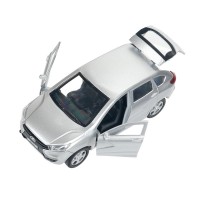 402761 Машина металл LADA XRAY длина 12 см, двери, багаж, инерц, серебристый, кор. Технопарк в кор.2*36шт Медведь Калуга