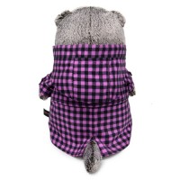 Кот Басик в клетчатом плаще 30 см Медведь Калуга